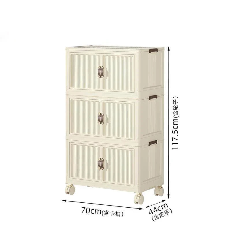 Heavy-Duty 3 Tier Rolling Storage Cabinet