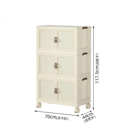 Heavy-Duty 3 Tier Rolling Storage Cabinet
