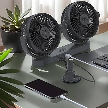 Double Breeze Electric Fan